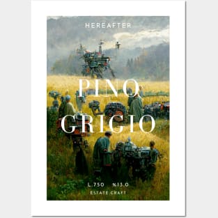 Pino Grigio wine label Posters and Art